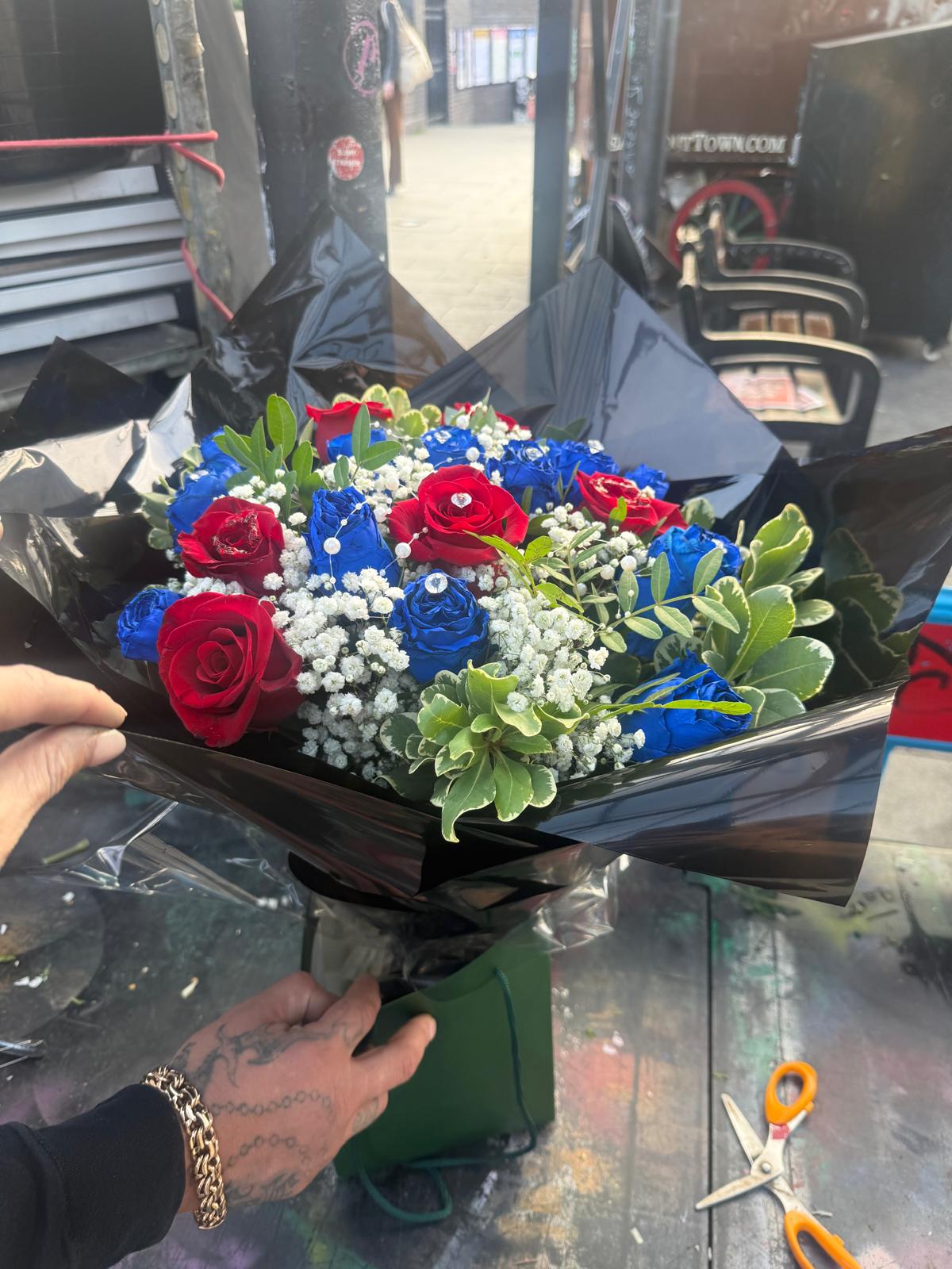 Red & Blue Rose