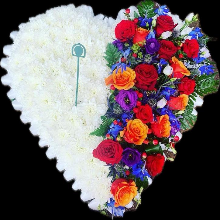 Tropical Half Heart