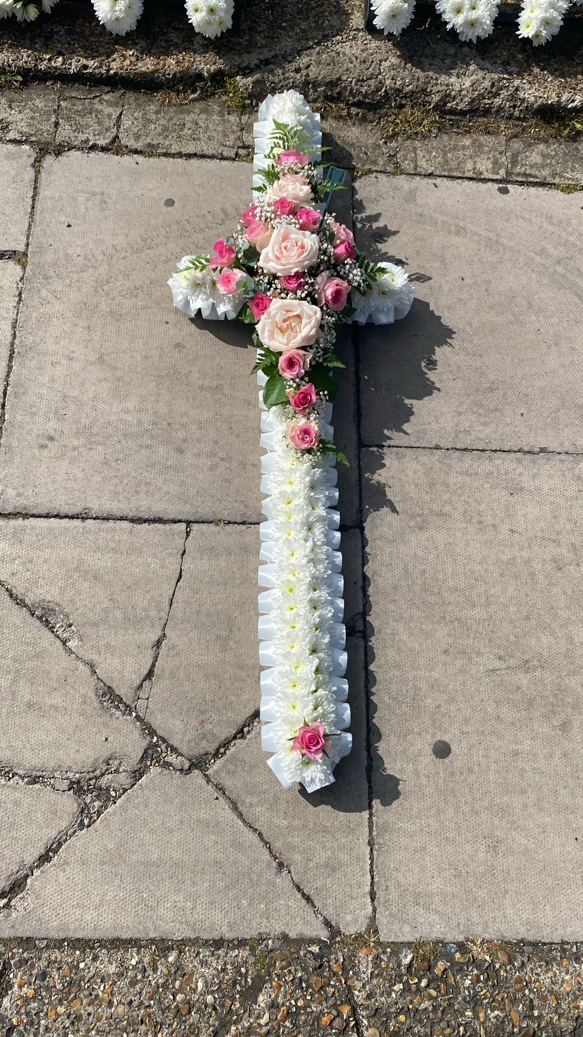 White & Pink Cross Tribute