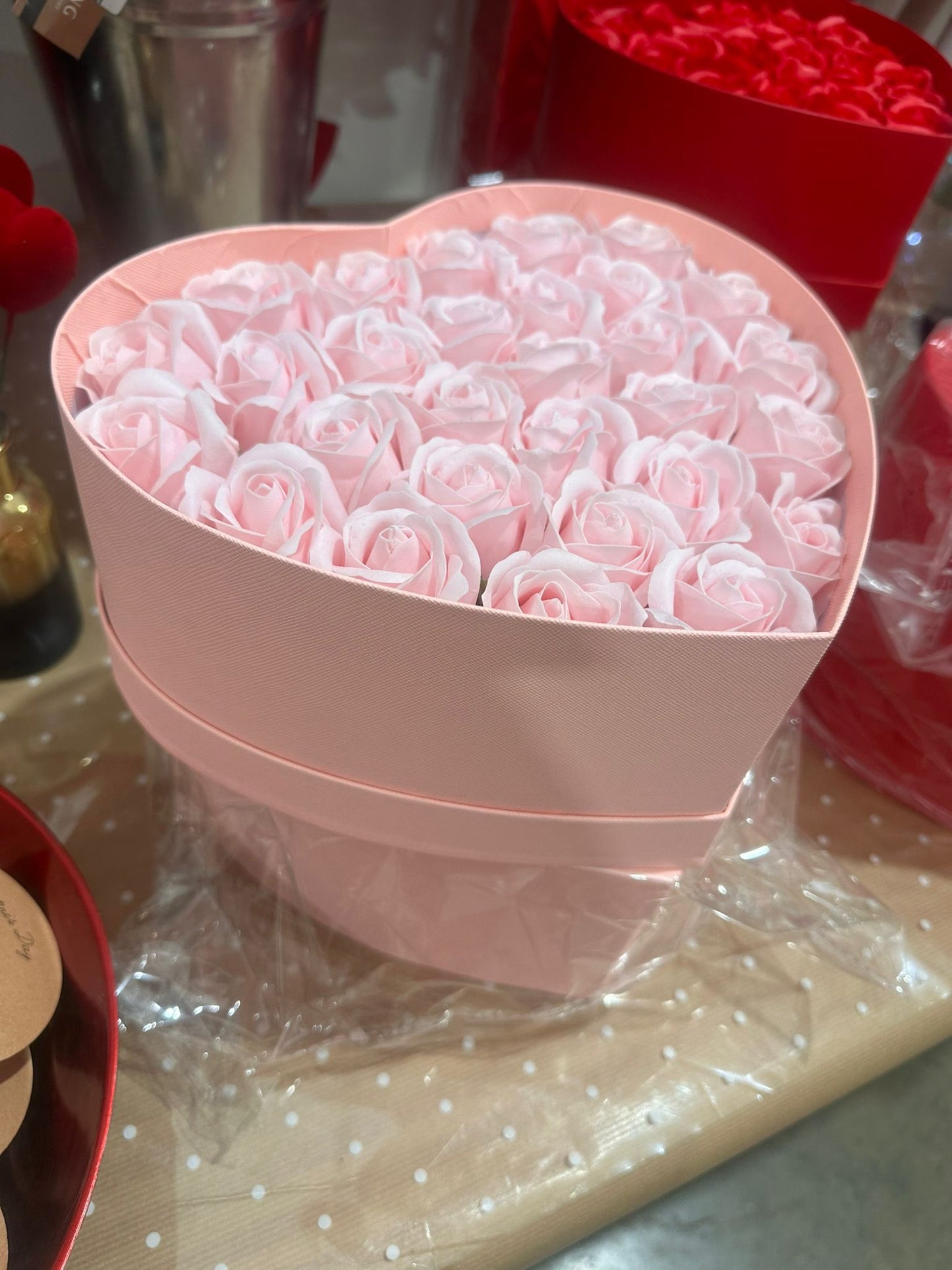 Pink Rose Box Bag